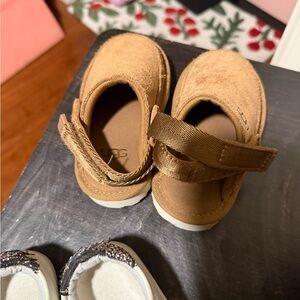 UGG Kids Tan Slippers